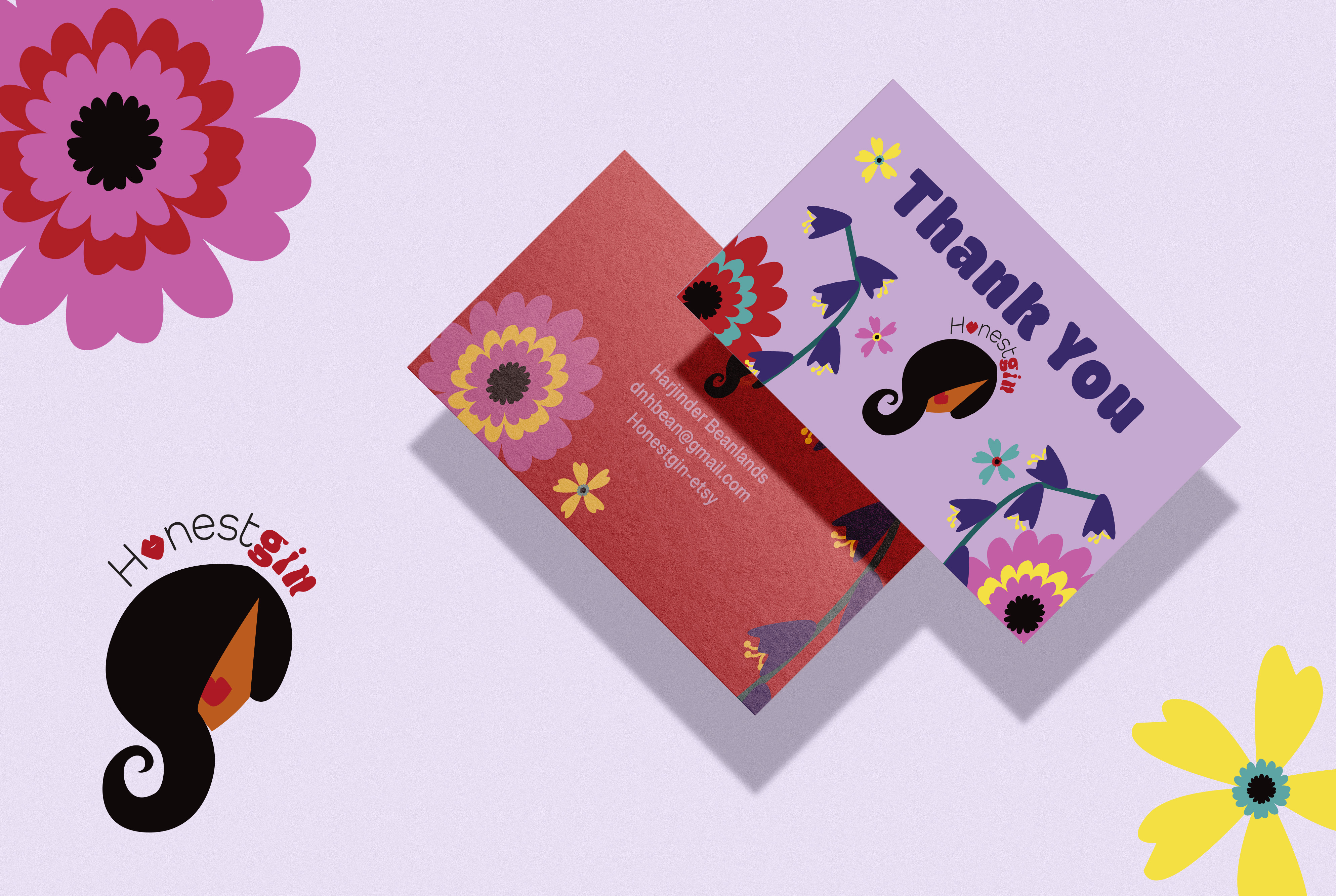Honestgin business cards
